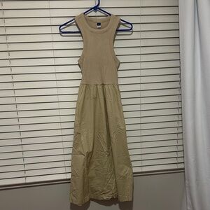 Old Navy Tan Midi Dress
